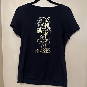 Kate Spade "Boys Make Passes At Girls In Glasses" Tee/T-shirt